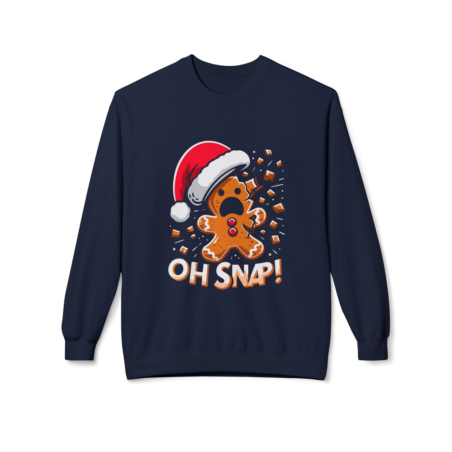 "Oh Snap!" Funny Gingerbread Christmas Sweater