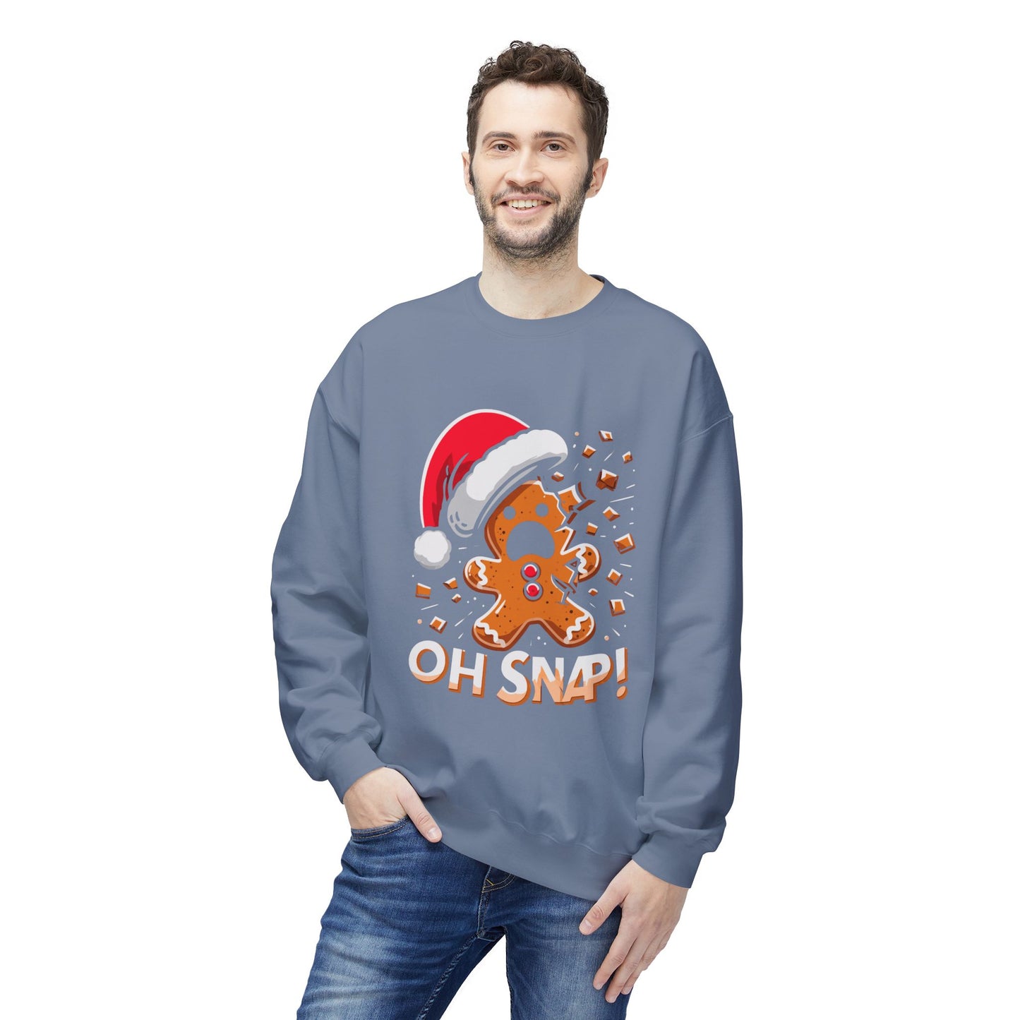 "Oh Snap!" Funny Gingerbread Christmas Sweater