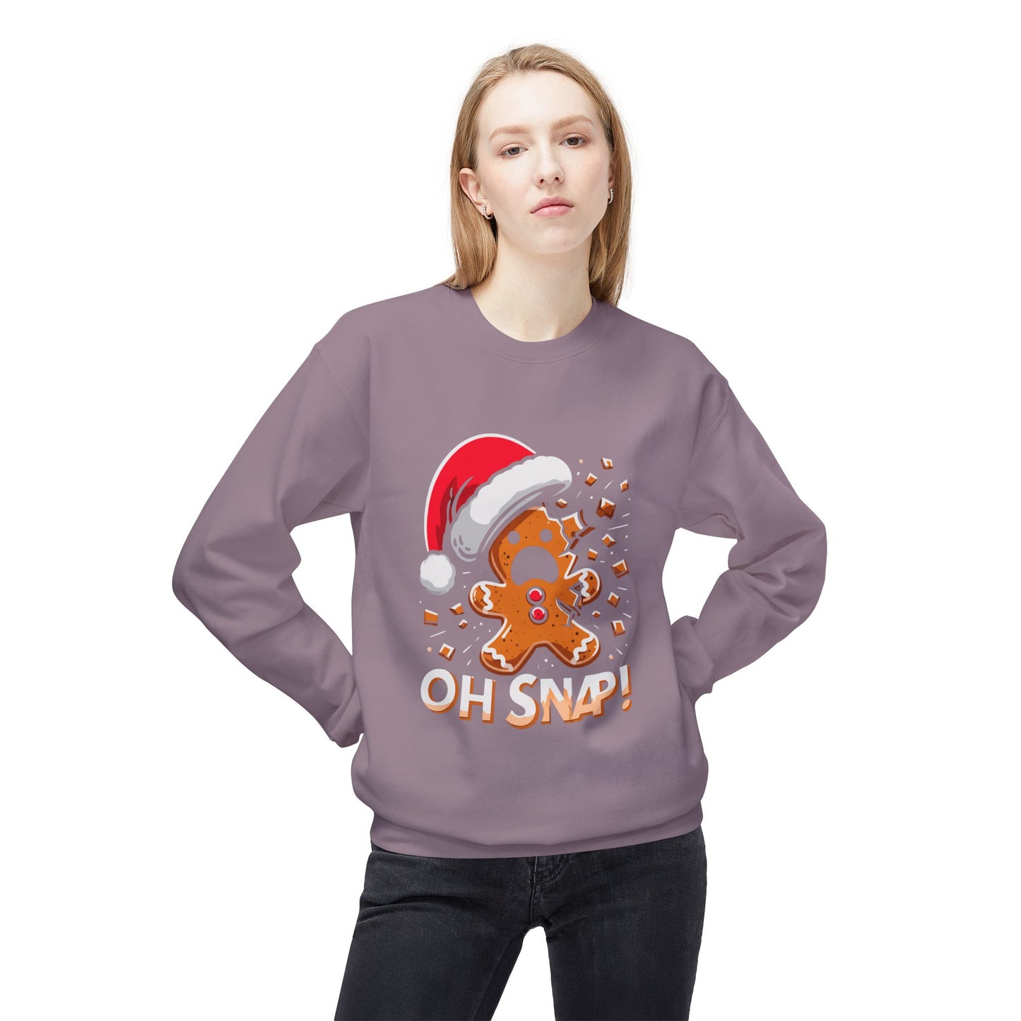 "Oh Snap!" Funny Gingerbread Christmas Sweater