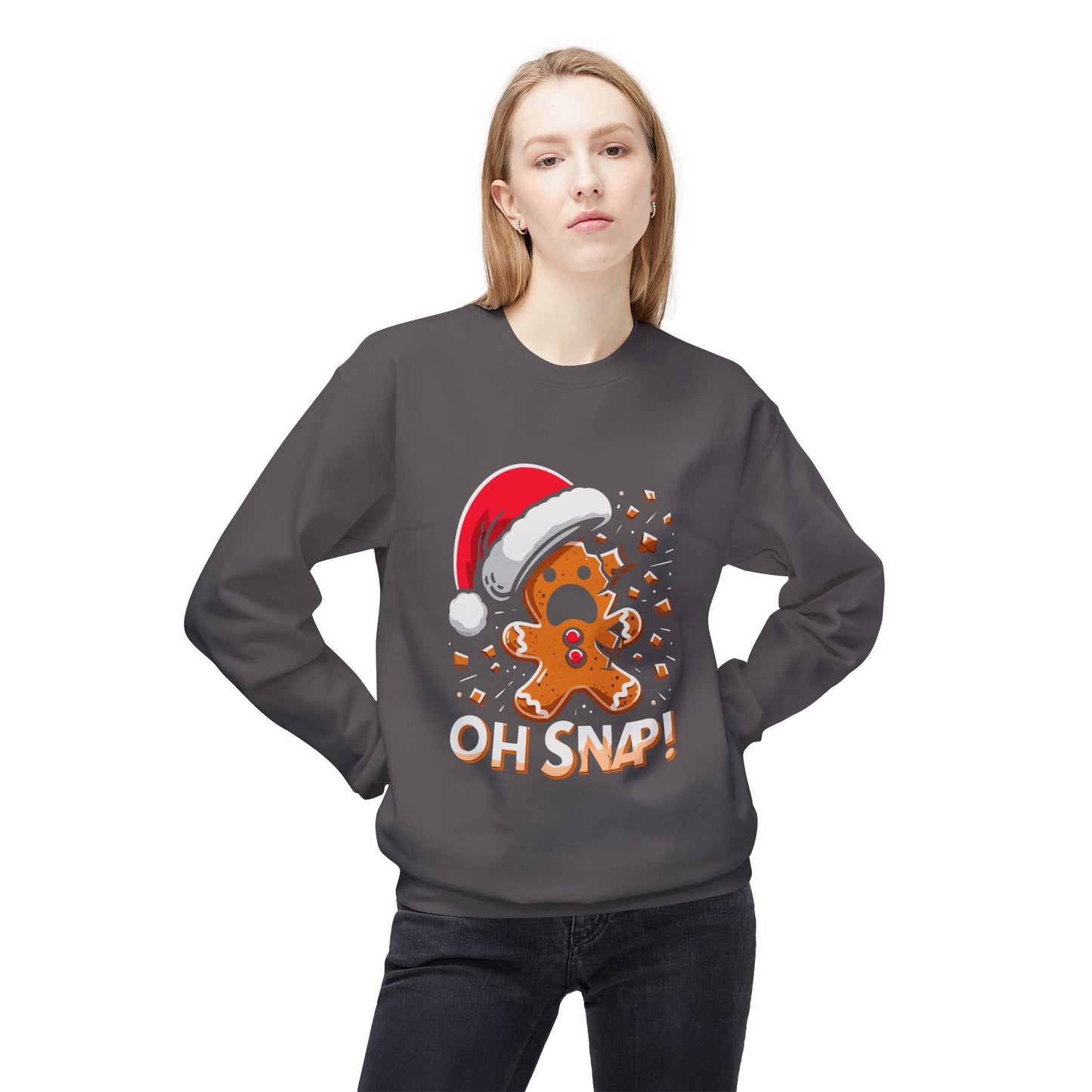 "Oh Snap!" Funny Gingerbread Christmas Sweater