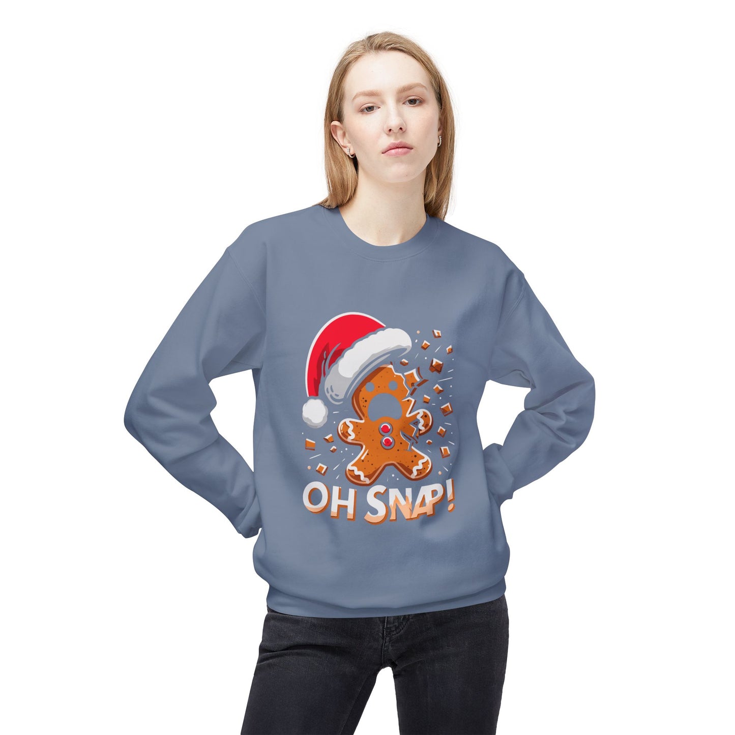 "Oh Snap!" Funny Gingerbread Christmas Sweater