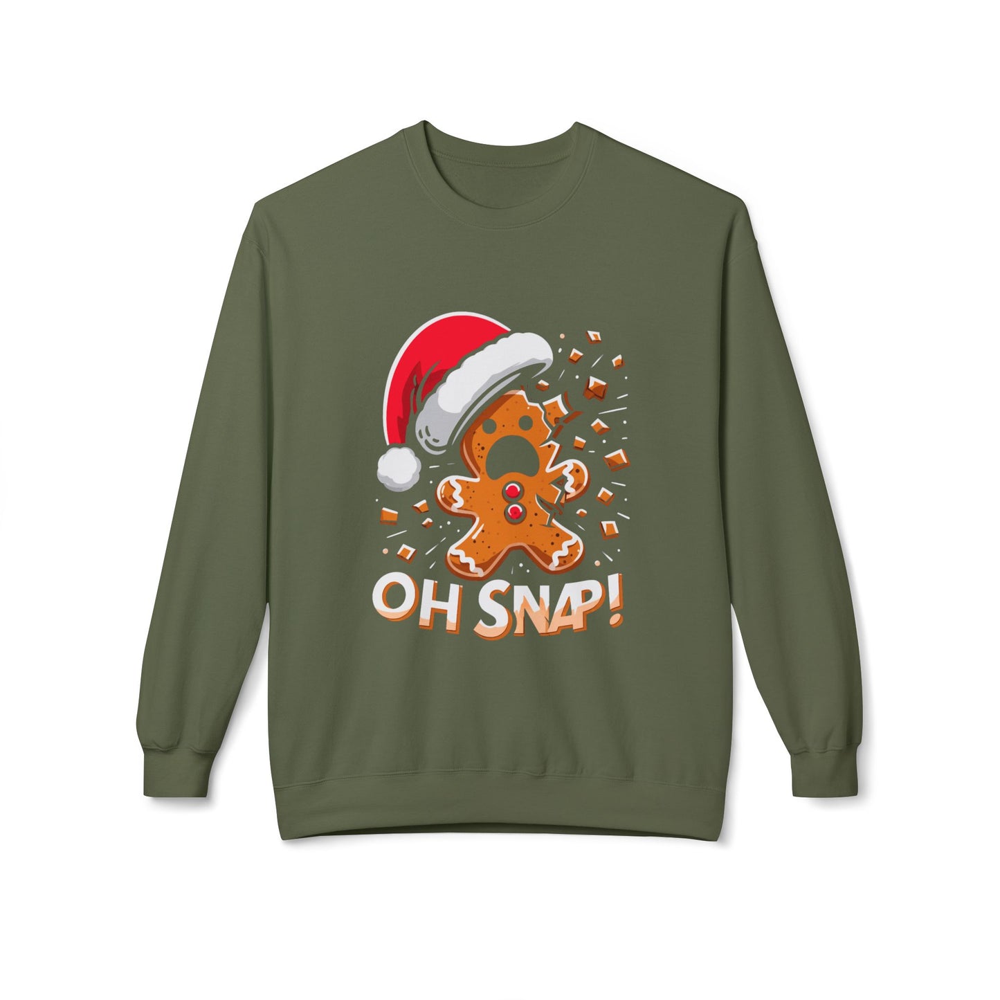 "Oh Snap!" Funny Gingerbread Christmas Sweater