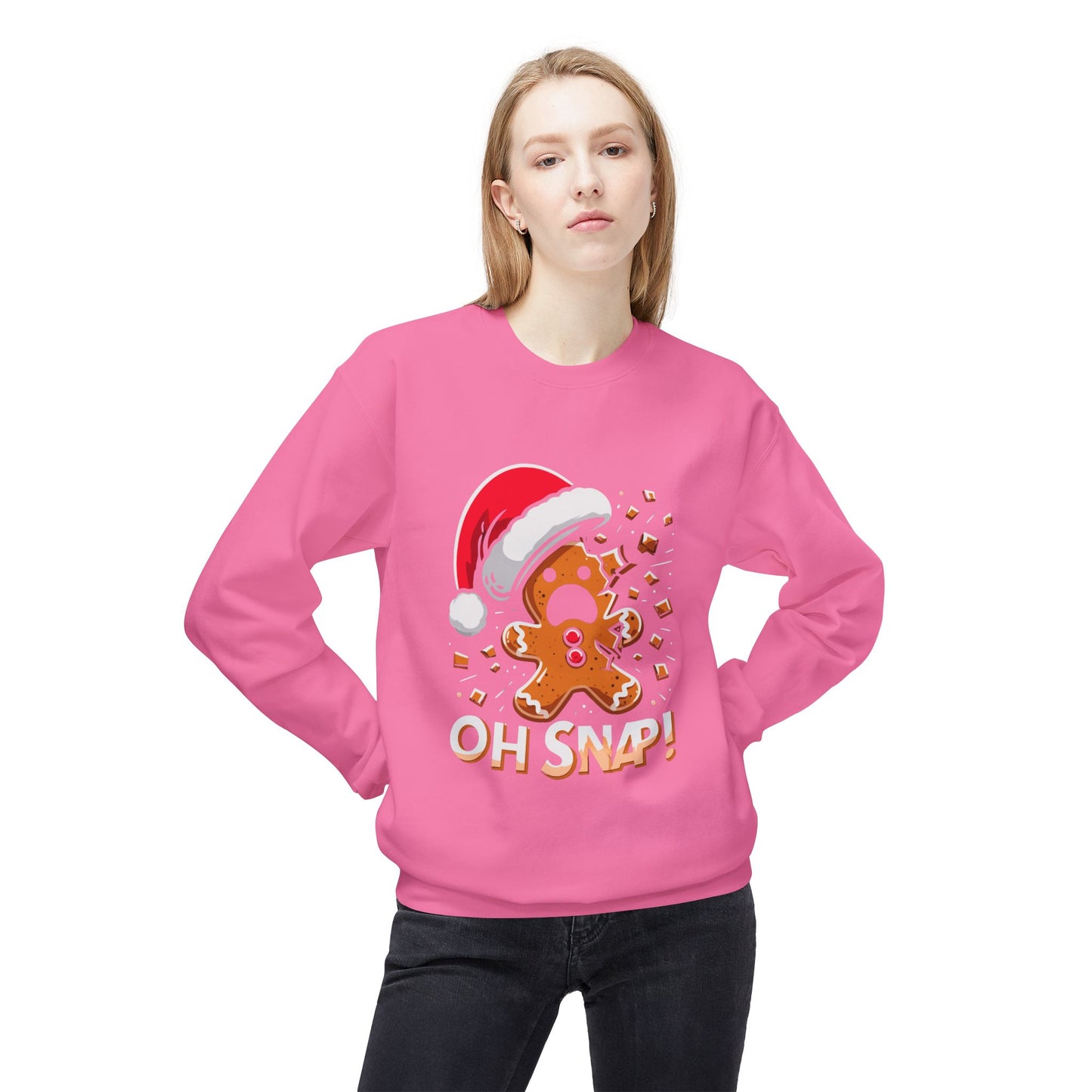 "Oh Snap!" Funny Gingerbread Christmas Sweater