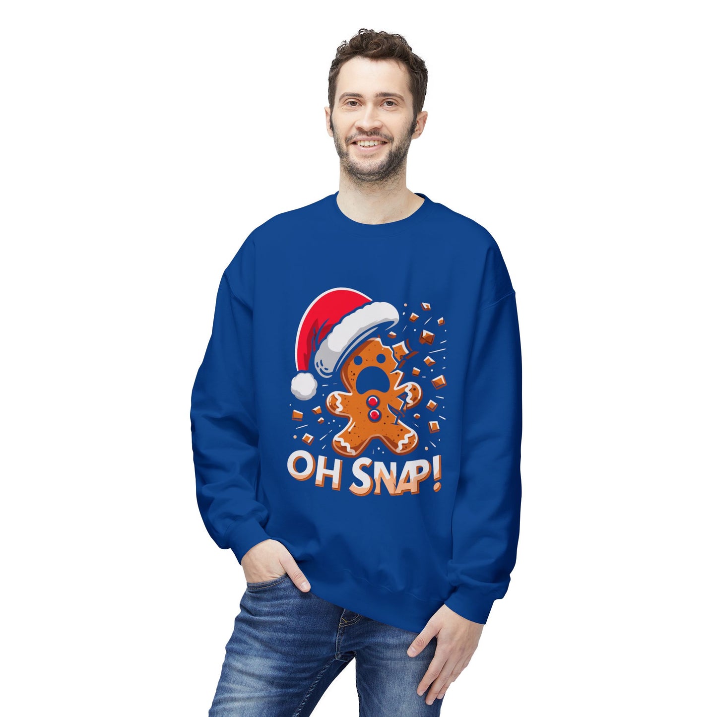 "Oh Snap!" Funny Gingerbread Christmas Sweater