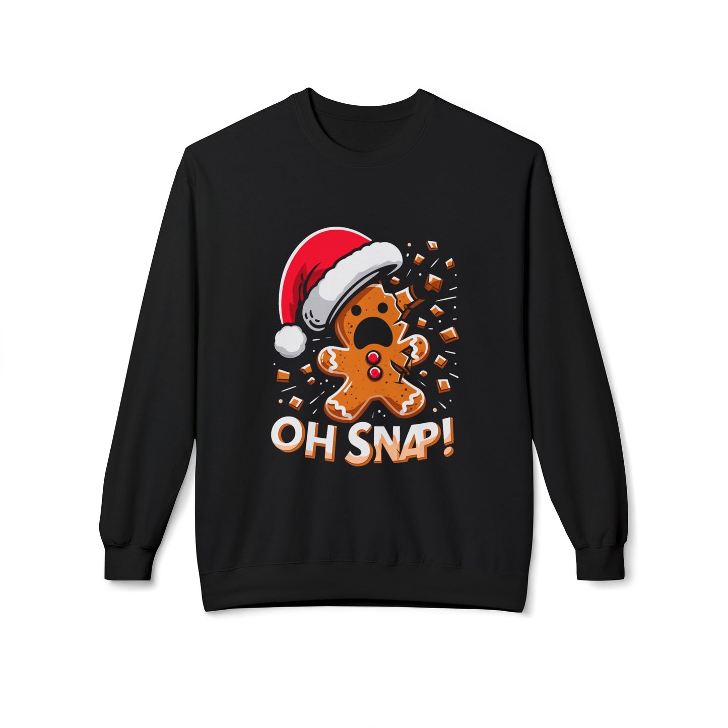 "Oh Snap!" Funny Gingerbread Christmas Sweater
