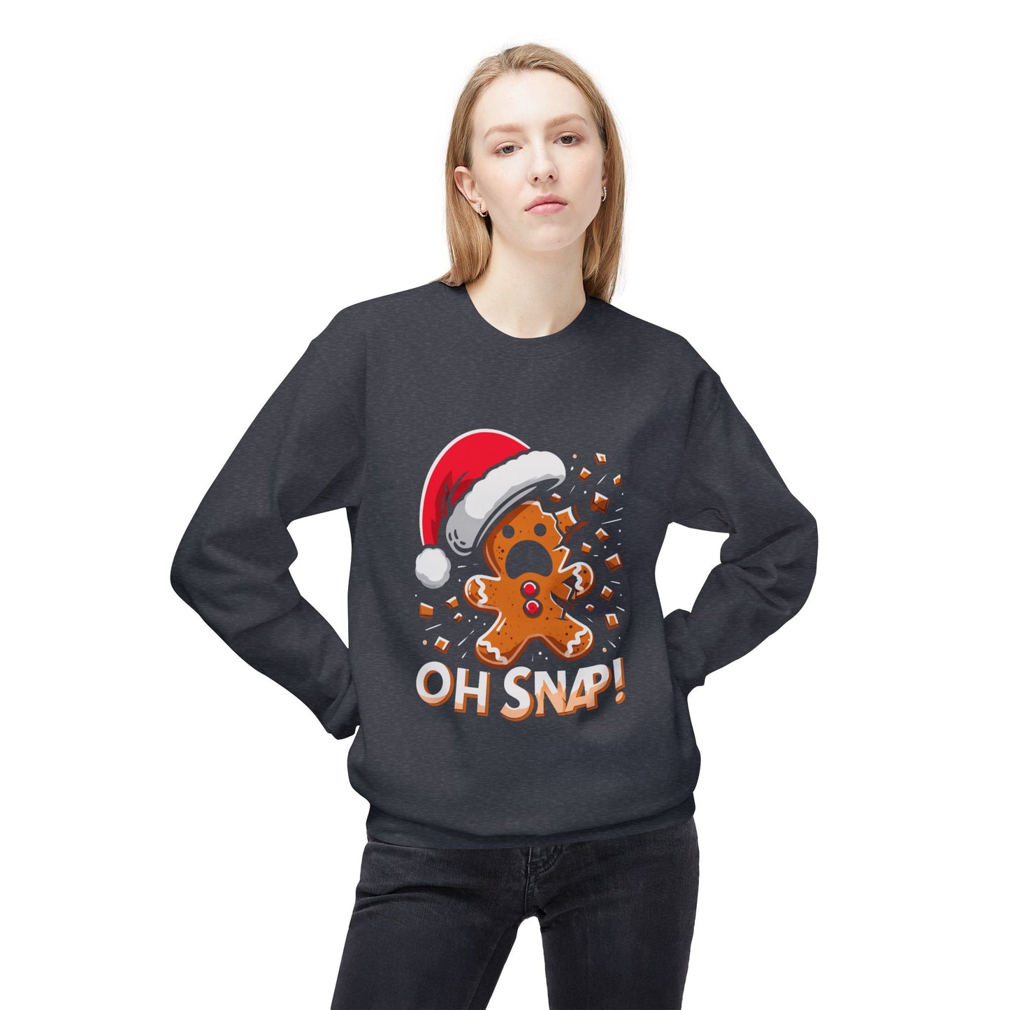 "Oh Snap!" Funny Gingerbread Christmas Sweater