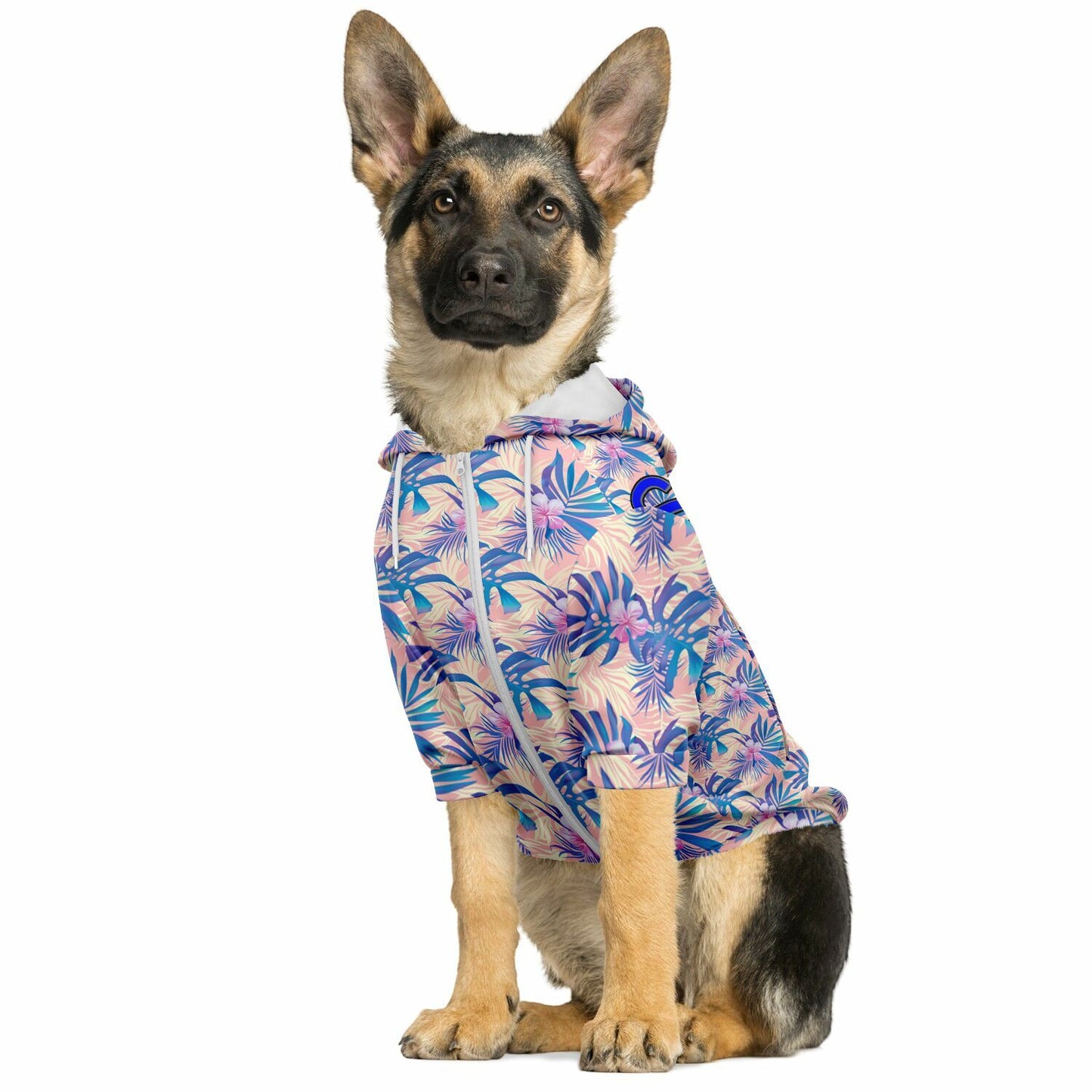Custom Dog Hoodie with Zip-Up Front & Harness Access – Soft Fleece-Lined Pet Hoodie copy