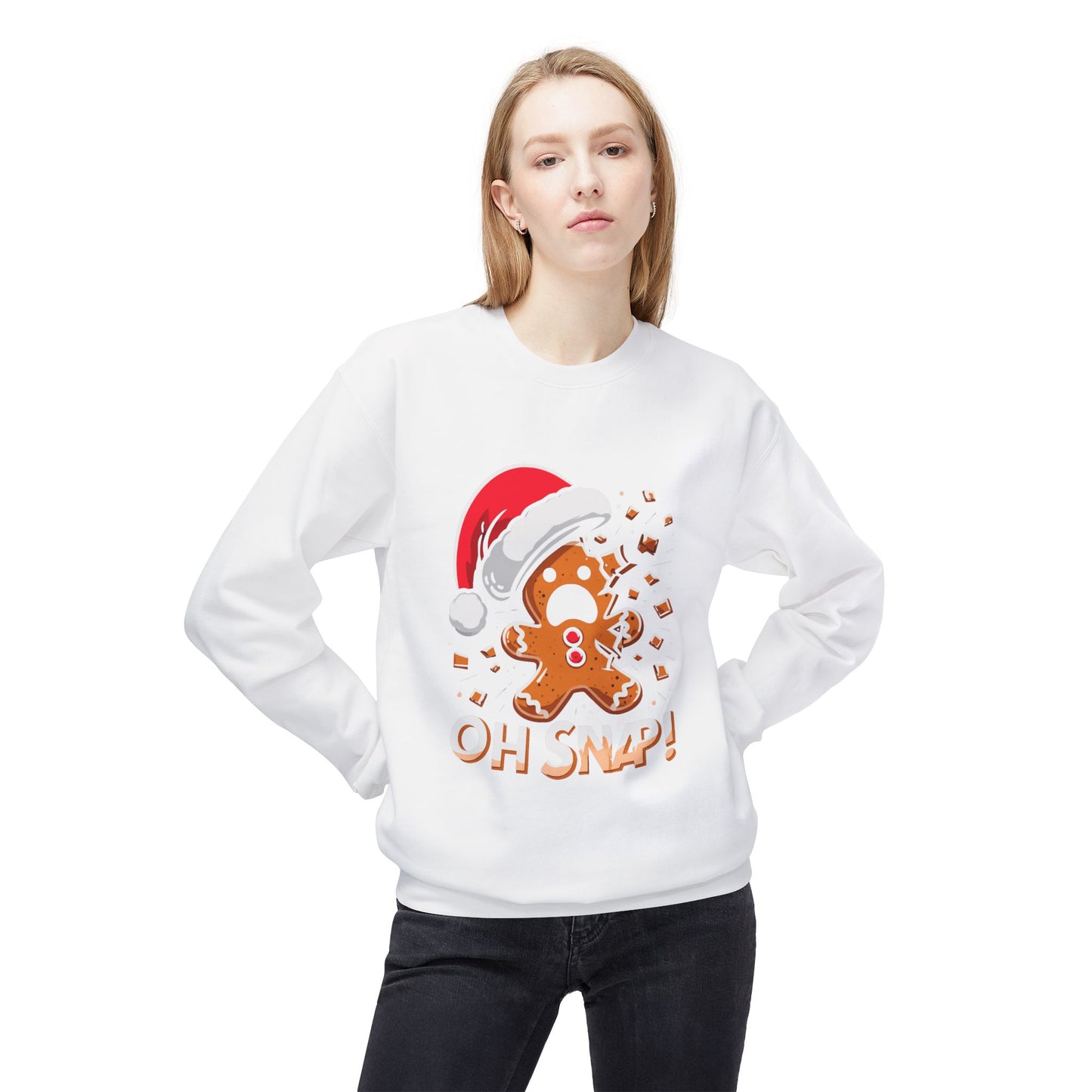 "Oh Snap!" Funny Gingerbread Christmas Sweater