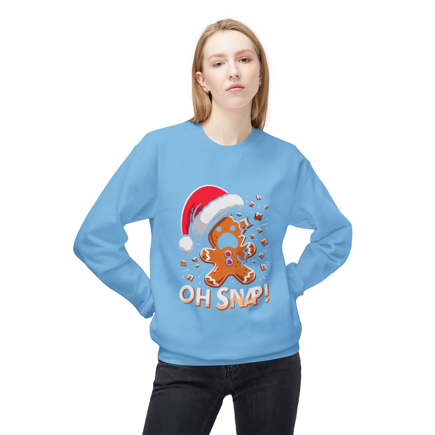 "Oh Snap!" Funny Gingerbread Christmas Sweater