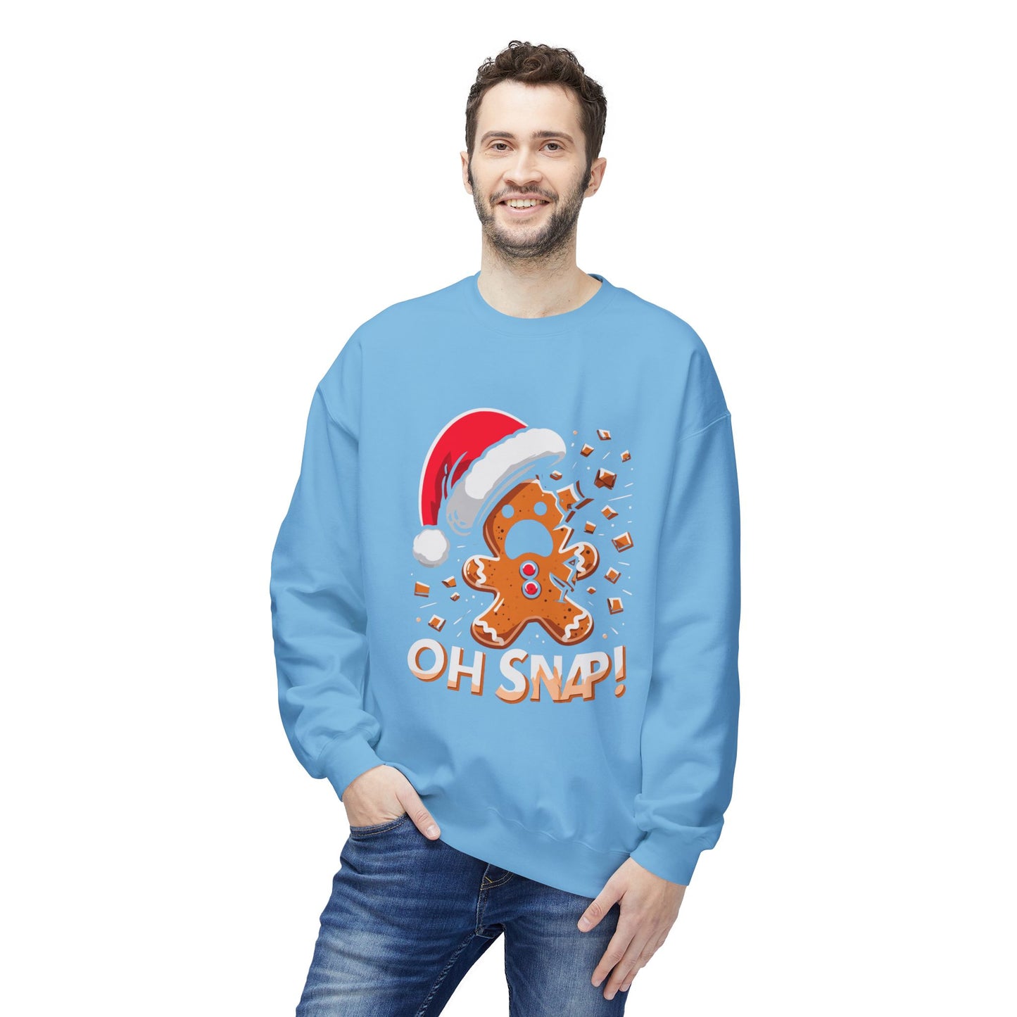 "Oh Snap!" Funny Gingerbread Christmas Sweater