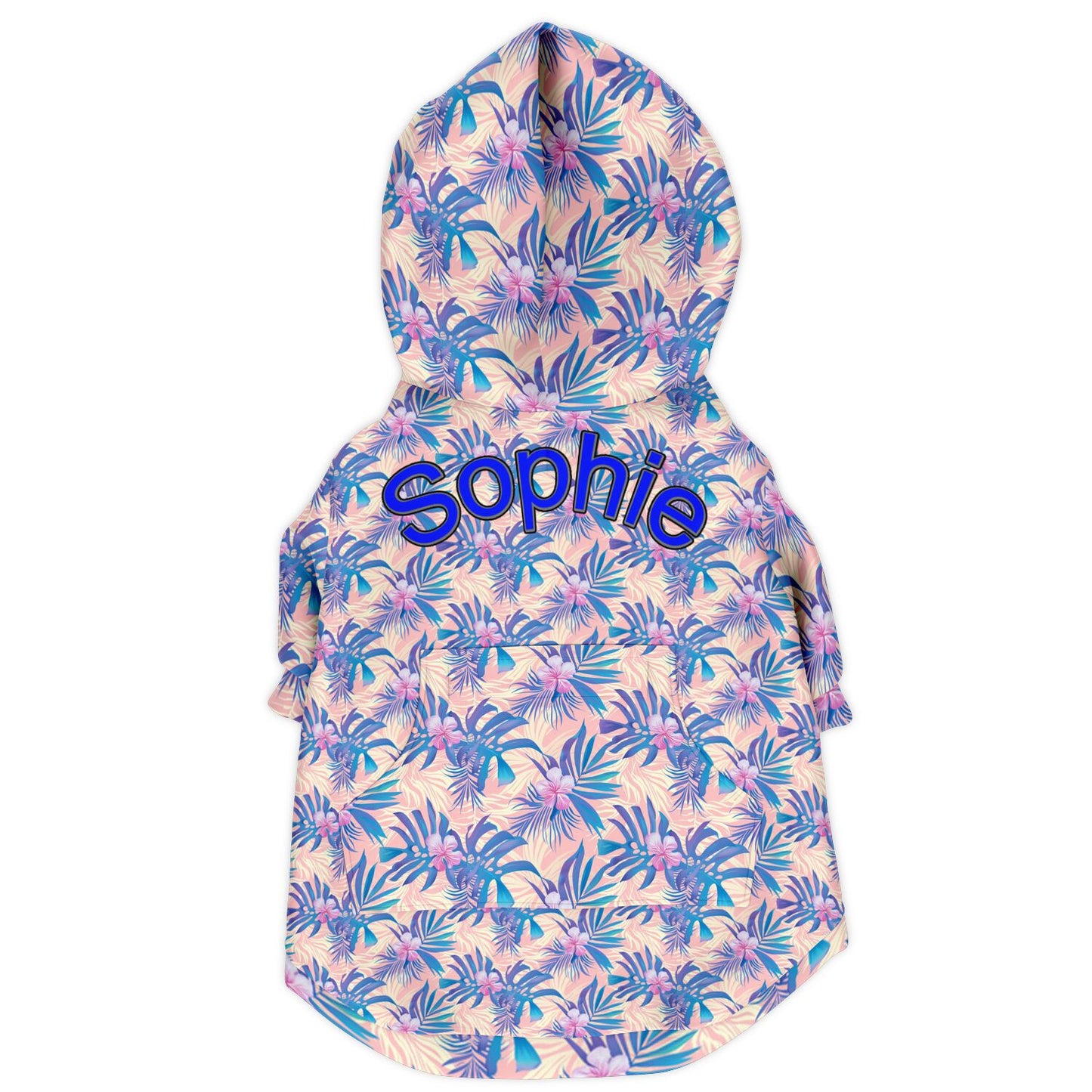 Custom Dog Hoodie with Zip-Up Front & Harness Access – Soft Fleece-Lined Pet Hoodie copy