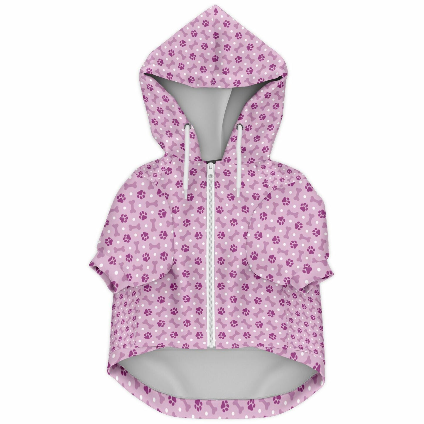 Custom Dog Hoodie with Zip-Up Front & Harness Access – Soft Fleece-Lined Pet Hoodie