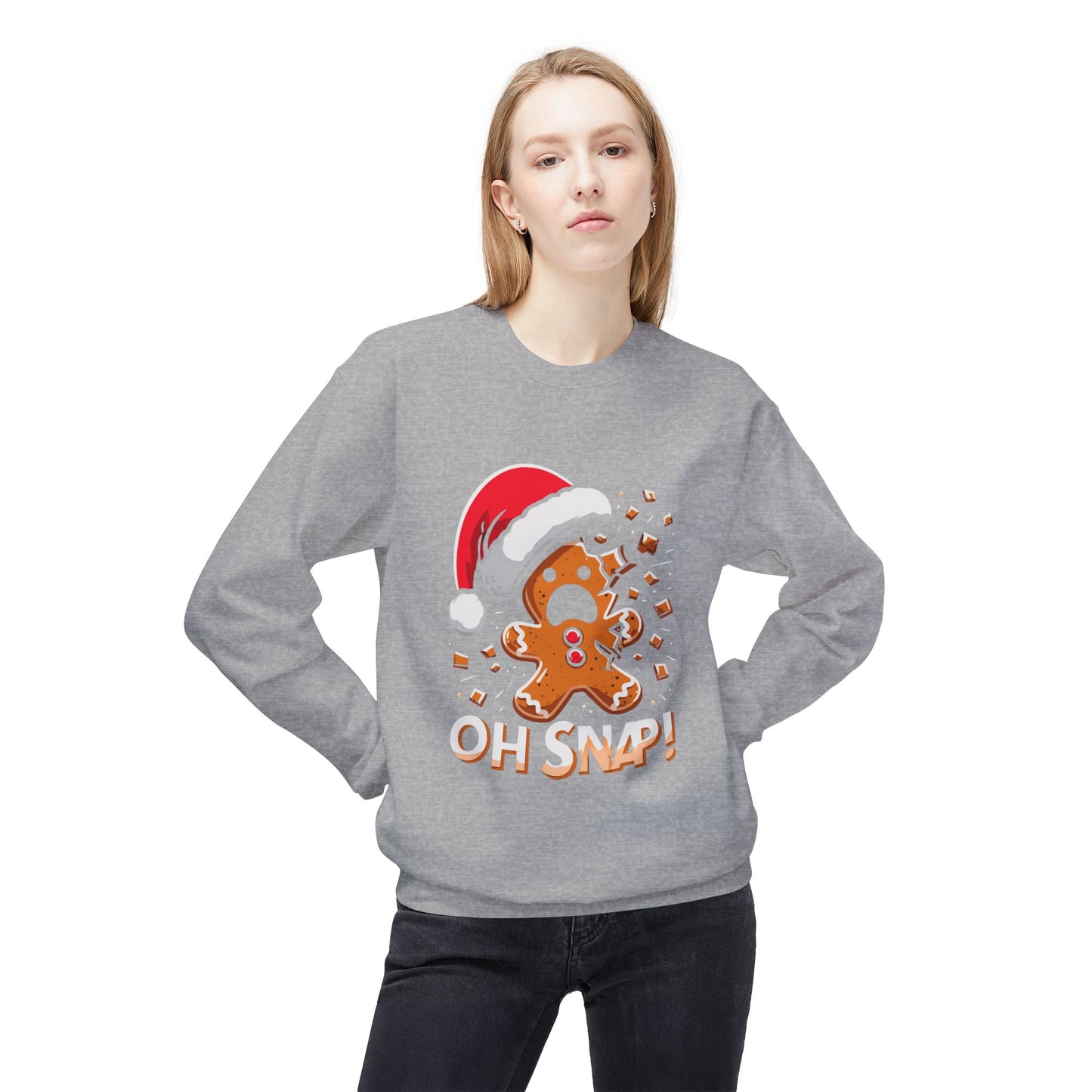"Oh Snap!" Funny Gingerbread Christmas Sweater