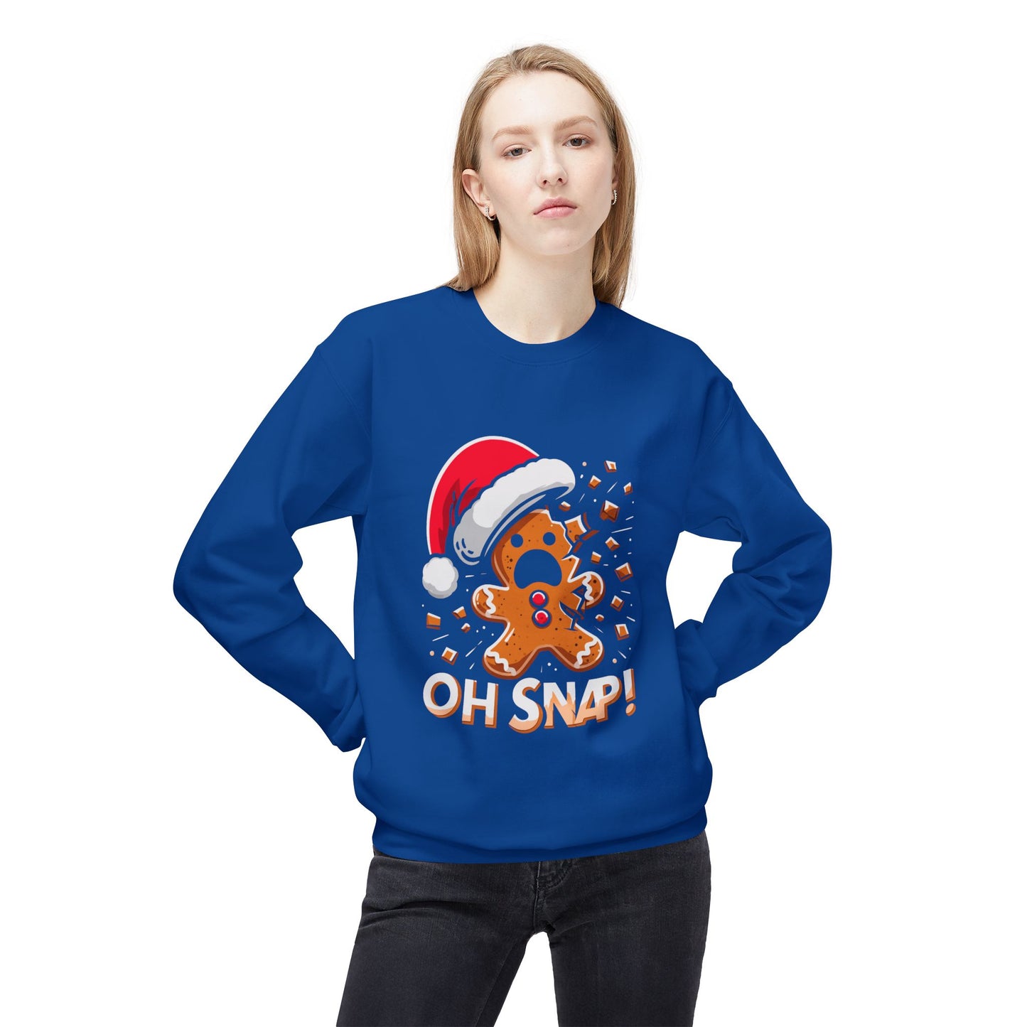 "Oh Snap!" Funny Gingerbread Christmas Sweater
