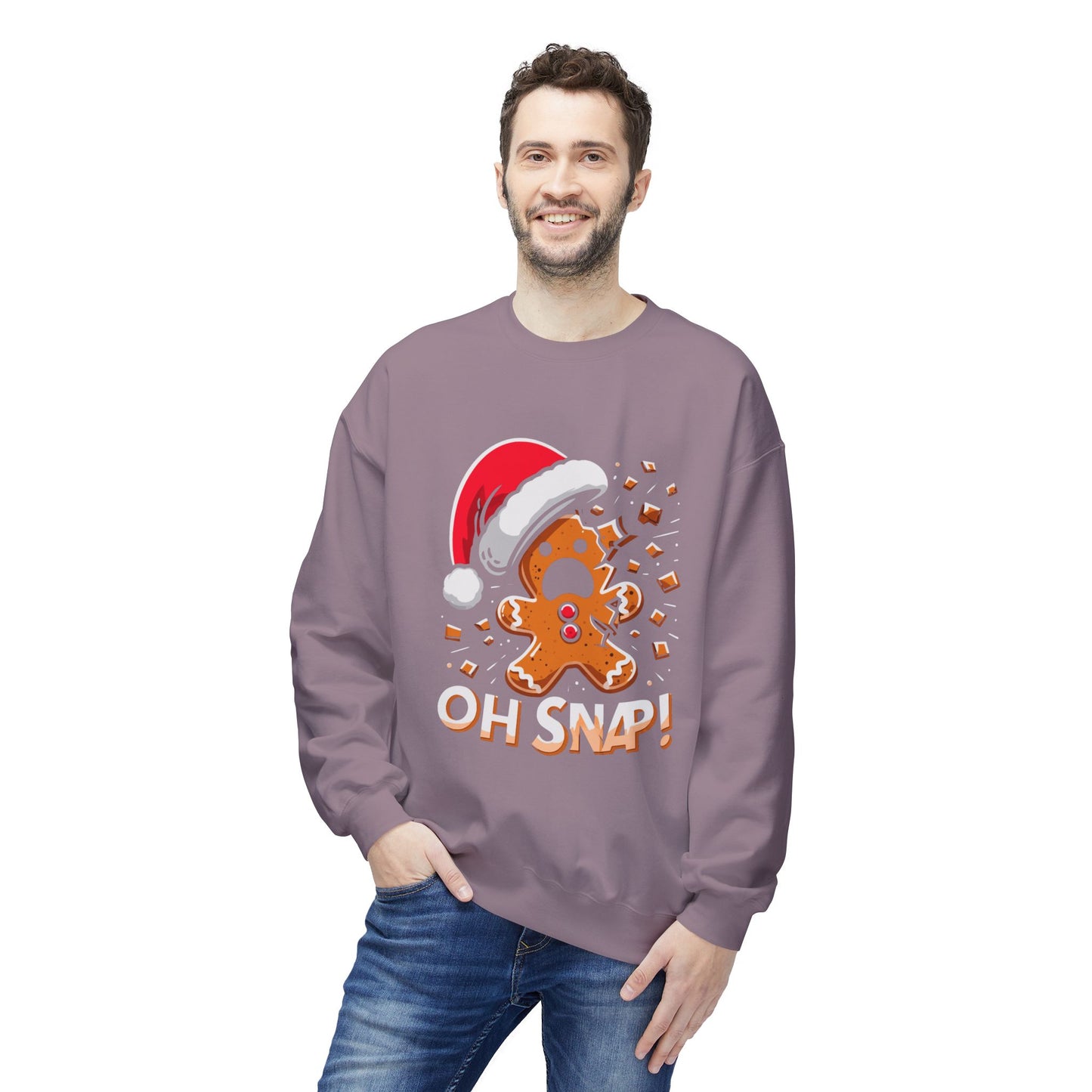 "Oh Snap!" Funny Gingerbread Christmas Sweater
