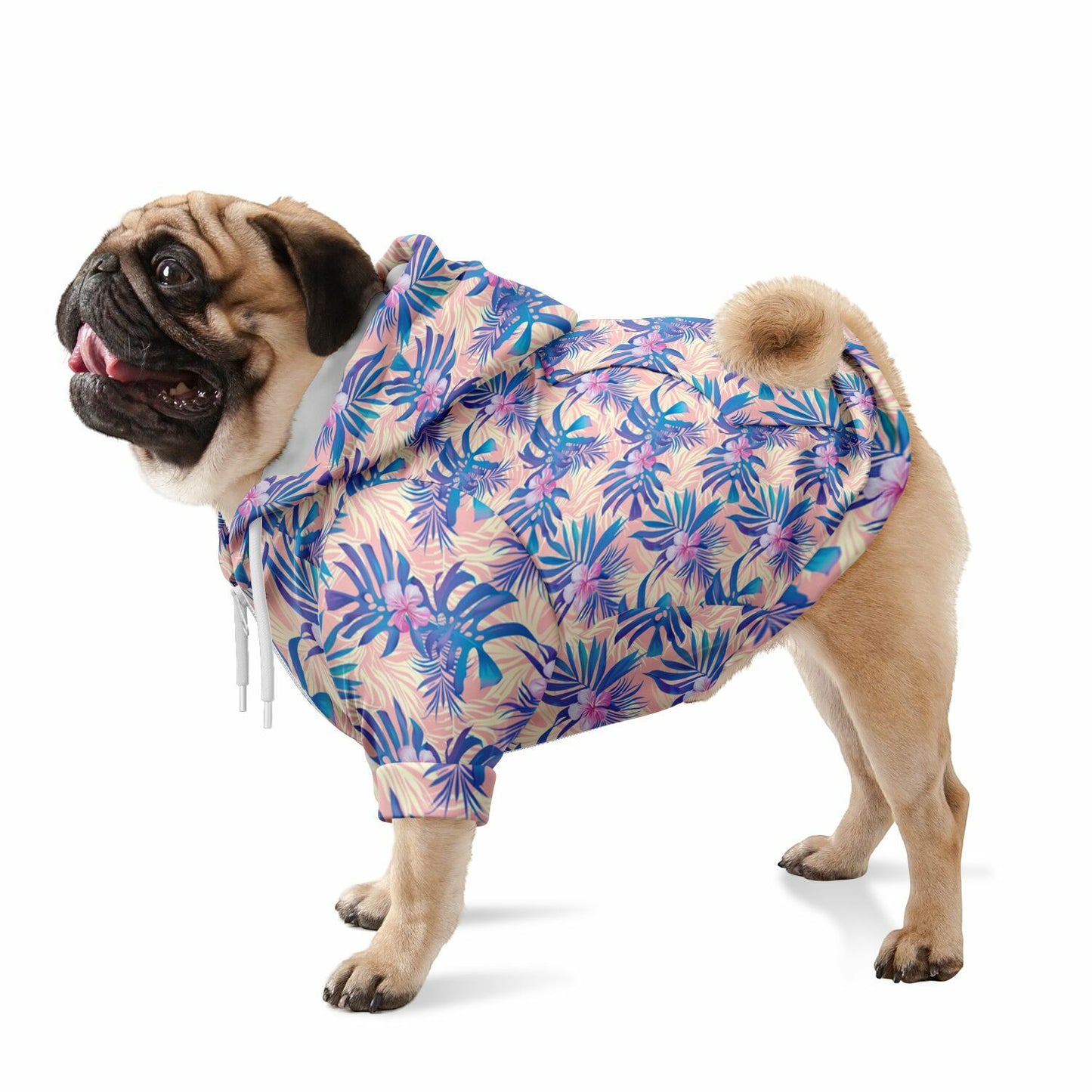 Custom Dog Hoodie with Zip-Up Front & Harness Access – Soft Fleece-Lined Pet Hoodie copy